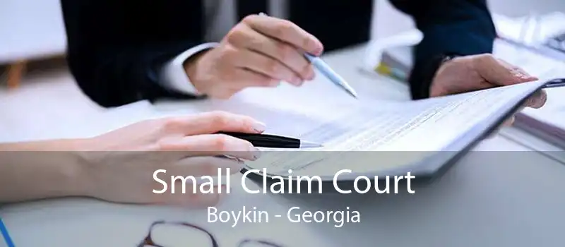 Small Claim Court Boykin - Georgia