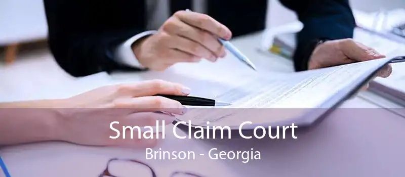 Small Claim Court Brinson - Georgia