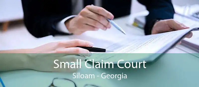 Small Claim Court Siloam - Georgia