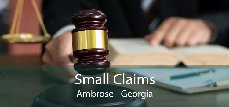 Small Claims Ambrose - Georgia