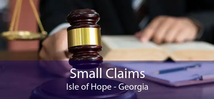 Small Claims Isle of Hope - Georgia