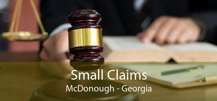 Small Claims McDonough - Georgia